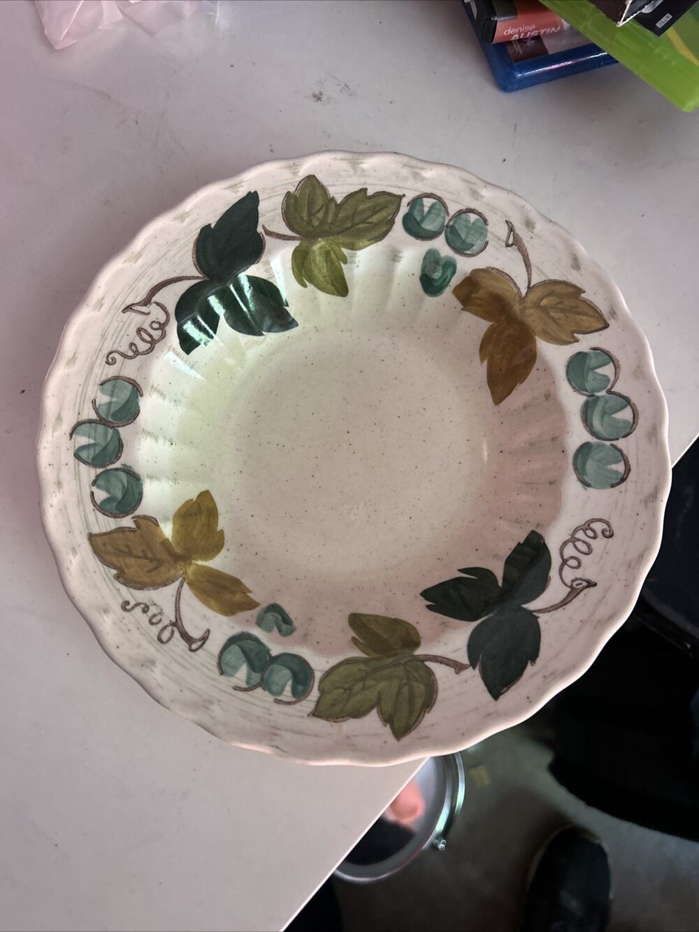 Metlox Vernonware Poppytrails Vineyard Vintage Bowl 8.25”